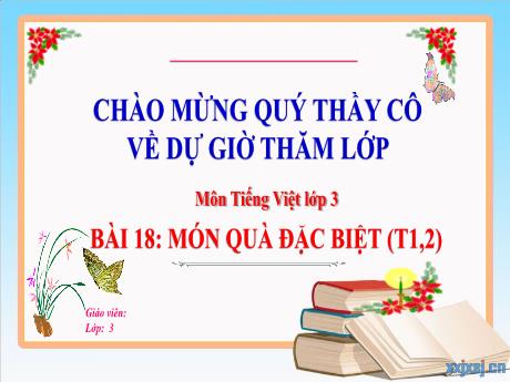 Bài giảng Tiếng Việt 3 (Kết nối tri thức) - Bài 18: Món quà đặc biệt (Tiết 1+2) - Năm học 2022-2023 - Nguyễn Thị Hậu