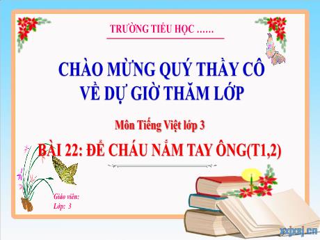 Bài giảng Tiếng Việt 3 (Kết nối tri thức) - Bài 22: Để cháu nắm tay ông (Tiết 1+2) - Nguyễn Thị Hậu