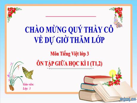 Bài giảng Tiếng Việt 3 (Kết nối tri thức) - Bài: Ôn tập và đánh giá cuối học kì 2 (Tiết 1+2) - Nguyễn Thị Hậu
