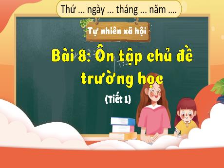 Bài giảng Tự nhiên xã hội 3 (Kết nối tri thức) - Bài 8: Ôn tập chủ đề trường học (Tiết 1) - Năm học 2024-2025 - Lê Thị Lan