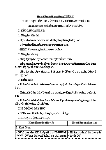 Giáo án môn Tiếng Việt + Toán Lớp 3 - Tuần 10 - Năm học 2023-2024 - Lê Thị Lan
