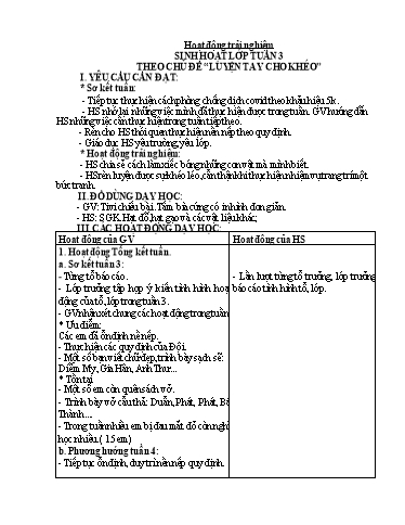 Giáo án Tiếng Việt + Toán 3 - Tuần 4 - Năm học 2023-2024 - Lê Thị Phương