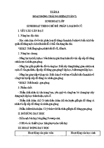 Giáo án Tiếng Việt + Toán 3 - Tuần 8 - Năm học 2023-2024 - Lê Thị Lan