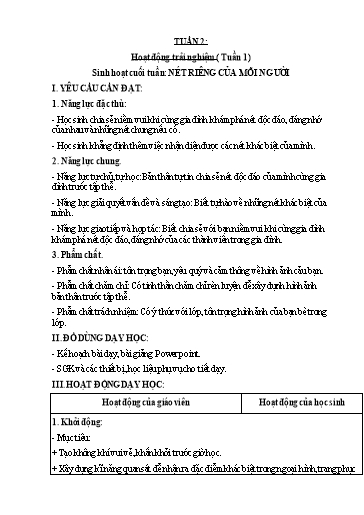 Kế hoạch bài dạy Tiếng Việt + Toán 3 - Tuần 2 - Năm học 2024-2025 - Nguyễn Thị Kim Lý