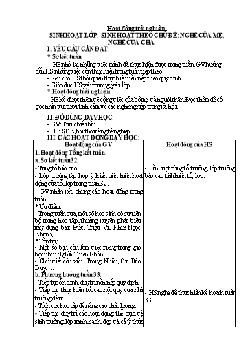Kế hoạch bài dạy Tiếng Việt + Toán 3 - Tuần 33 - Năm học 2023-2024 - Nguyễn Thị Kim Lý