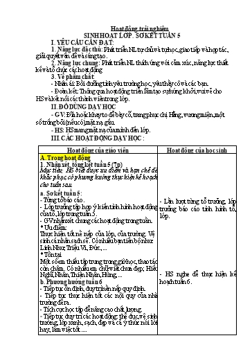 Kế hoạch bài dạy Tiếng Việt + Toán 3 - Tuần 6 - Năm học 2023-2024 - Nguyễn Thị Kim Lý